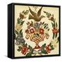 An Appliqued and Painted Cotton Album Quilt Square, Baltimore, 19th Century-null-Framed Stretched Canvas