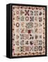 An Appliqued and Pieced Album Quilt, Maryland, Mid 19th Century-null-Framed Stretched Canvas