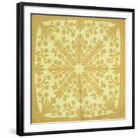 An Appliqued and Quilted Cotton Coverlet, Hawaii, Mid 19th Century-null-Framed Giclee Print