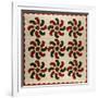 An Appliqued Cotton Quilted Coverlet, American, Mid 19th Century-null-Framed Giclee Print