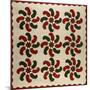 An Appliqued Cotton Quilted Coverlet, American, Mid 19th Century-null-Mounted Giclee Print