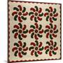 An Appliqued Cotton Quilted Coverlet, American, Mid 19th Century-null-Mounted Giclee Print