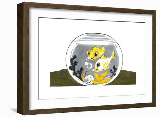 An Aquarium - Jack & Jill-Peggy Smithers-Framed Giclee Print