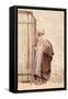 An Arab by a Doorway-Giuseppe De Nittis-Framed Stretched Canvas