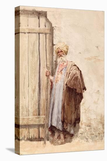 An Arab by a Doorway-Giuseppe De Nittis-Stretched Canvas