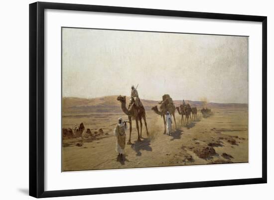 An Arab Caravan, 1903-Ludwig Hans Fischer-Framed Giclee Print