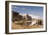 An Arab Caravan outside a Fortified Town-Jean Leon Gerome-Framed Giclee Print