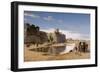 An Arab Caravan outside a Fortified Town-Jean Leon Gerome-Framed Giclee Print