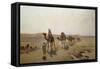 An Arab Caravan-Ludwig Hans Fischer-Framed Stretched Canvas