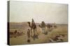 An Arab Caravan-Ludwig Hans Fischer-Stretched Canvas