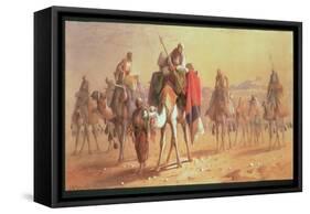 An Arab Caravan-Joseph-Austin Benwell-Framed Stretched Canvas