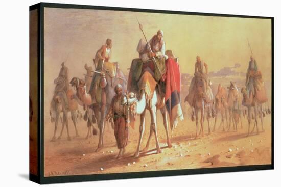 An Arab Caravan-Joseph-Austin Benwell-Stretched Canvas