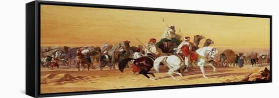 An Arab Caravan-John Frederick Herring I-Framed Stretched Canvas