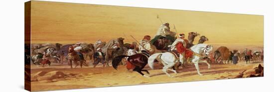 An Arab Caravan-John Frederick Herring I-Stretched Canvas