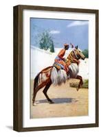 An Arab Dancing Horse, Udaipur, India, 1922-Herbert Ponting-Framed Giclee Print