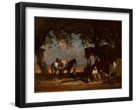 An Arab Encampment, C.1880-Gustave Guillaumet-Framed Giclee Print