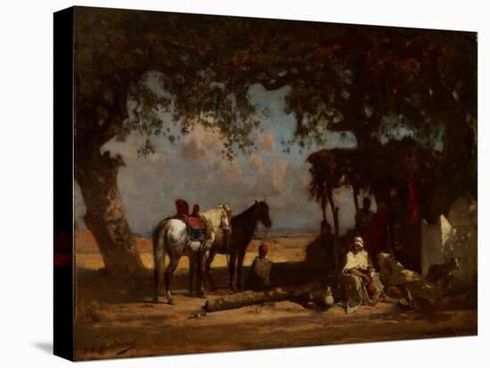 An Arab Encampment, C.1880-Gustave Guillaumet-Stretched Canvas