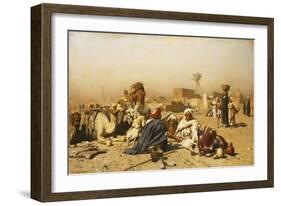 An Arab Encampment-Leopold Carl Muller-Framed Giclee Print