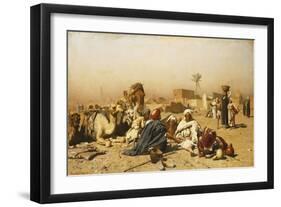 An Arab Encampment-Leopold Carl Muller-Framed Giclee Print