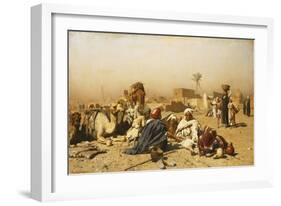 An Arab Encampment-Leopold Carl Muller-Framed Giclee Print