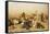 An Arab Encampment-Leopold Carl Muller-Framed Stretched Canvas