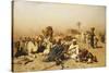 An Arab Encampment-Leopold Carl Muller-Stretched Canvas