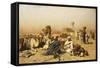 An Arab Encampment-Leopold Carl Muller-Framed Stretched Canvas