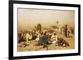 An Arab Encampment-Leopold Carl Muller-Framed Giclee Print