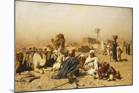 An Arab Encampment-Leopold Carl Muller-Mounted Giclee Print