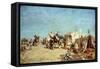 An Arab Encampment-Alberto Pasini-Framed Stretched Canvas