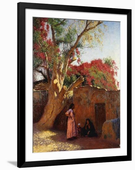 An Arab Family Outside a Village, 1917-Ludwig Deutsch-Framed Giclee Print