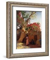 An Arab Family Outside a Village, 1917-Ludwig Deutsch-Framed Giclee Print