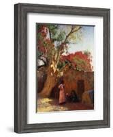 An Arab Family Outside a Village, 1917-Ludwig Deutsch-Framed Giclee Print