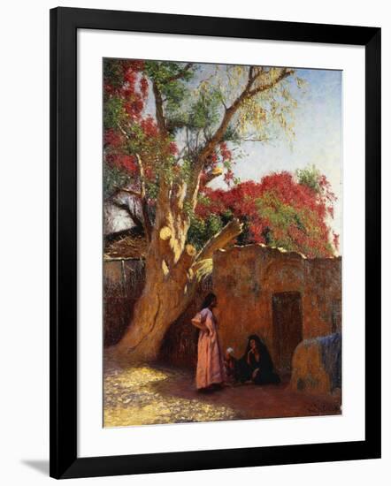 An Arab Family Outside a Village, 1917-Ludwig Deutsch-Framed Giclee Print