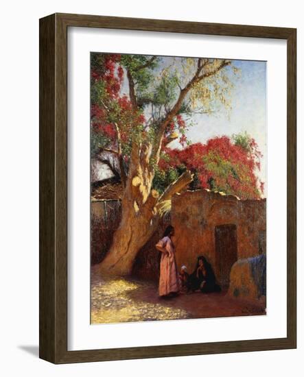 An Arab Family Outside a Village, 1917-Ludwig Deutsch-Framed Giclee Print