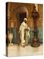 An Arab in a Palace Interior-Rudolph Ernst-Stretched Canvas