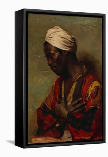 An Arab in Meditation-Carl Ludwig Ferdinand Messmann-Framed Stretched Canvas