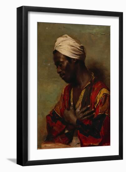 An Arab in Meditation-Carl Ludwig Ferdinand Messmann-Framed Giclee Print