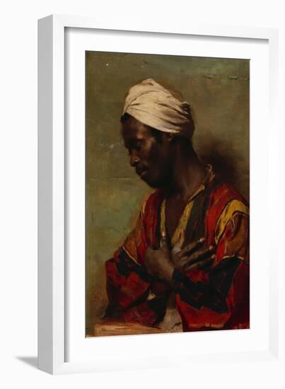 An Arab in Meditation-Carl Ludwig Ferdinand Messmann-Framed Giclee Print