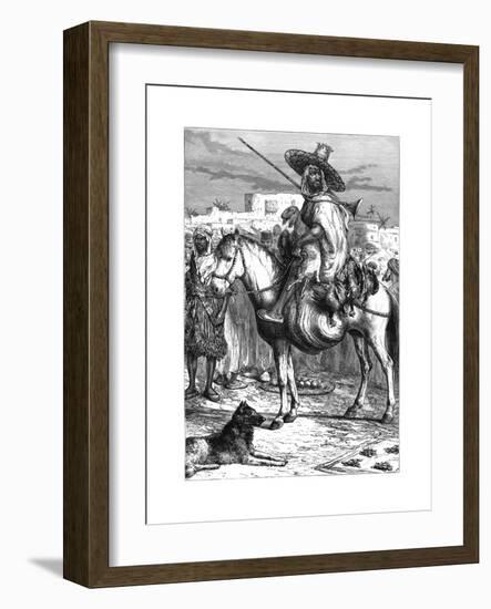 An Arab Merchant at Tlemcen, Algeria, C1890-null-Framed Giclee Print