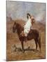 An Arab on a Horse in a Desert Landscape-Henri Emilien Rousseau-Mounted Giclee Print