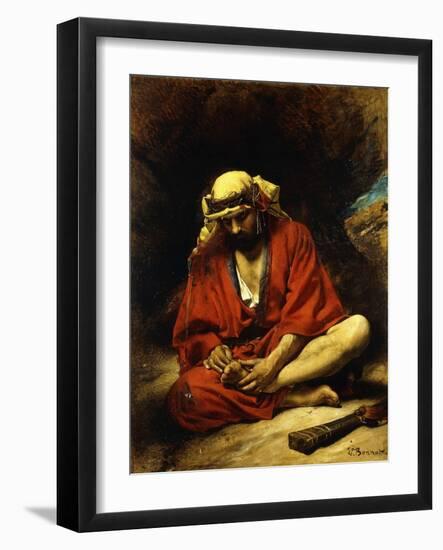 An Arab Plucking a Thorn from His Foot-Leon Joseph Florentin Bonnat-Framed Giclee Print