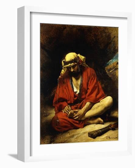 An Arab Plucking a Thorn from His Foot-Leon Joseph Florentin Bonnat-Framed Giclee Print