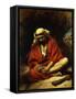 An Arab Plucking a Thorn from His Foot-Leon Joseph Florentin Bonnat-Framed Stretched Canvas