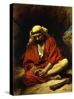 An Arab Plucking a Thorn from His Foot-Leon Joseph Florentin Bonnat-Stretched Canvas