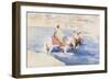 An Arab Raid (W/C with Gouache on Paper)-Joseph Crawhall-Framed Giclee Print