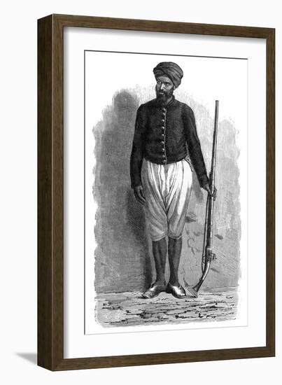 An Arab Soldier of Tunis, C1890-null-Framed Giclee Print