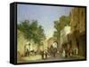 An Arab Street Scene, 1872-Sir William Beechey-Framed Stretched Canvas