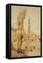 An Arab Street Scene, Cairo-Walter Tyndale-Framed Stretched Canvas