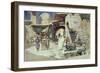 An Arab Street Scene-Carl Friedrich Heinrich Werner-Framed Giclee Print